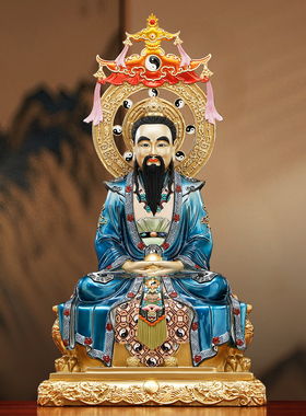 圆通工艺纯铜三清祖师供奉神像
