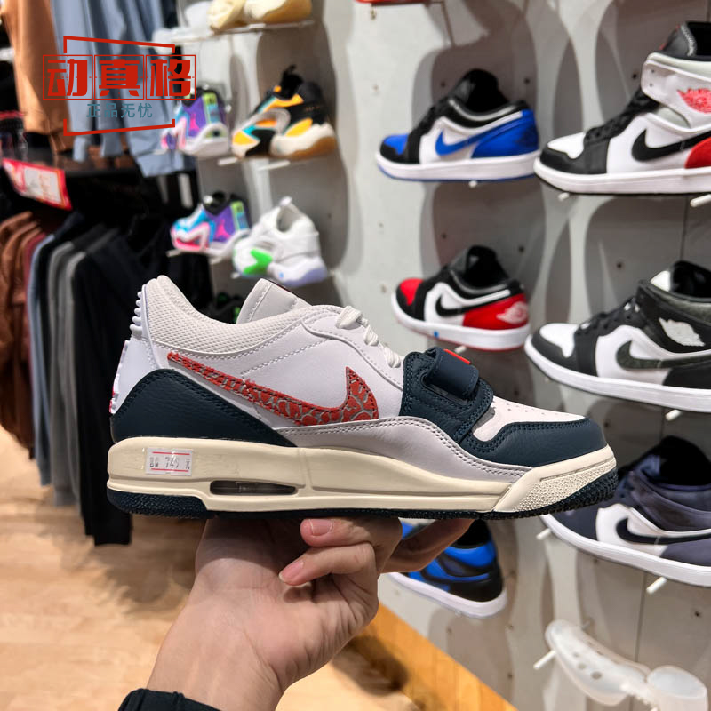 Nike耐克大童女鞋春季JORDAN AJ312复古低帮耐磨篮球鞋CD9054-146 - 图1