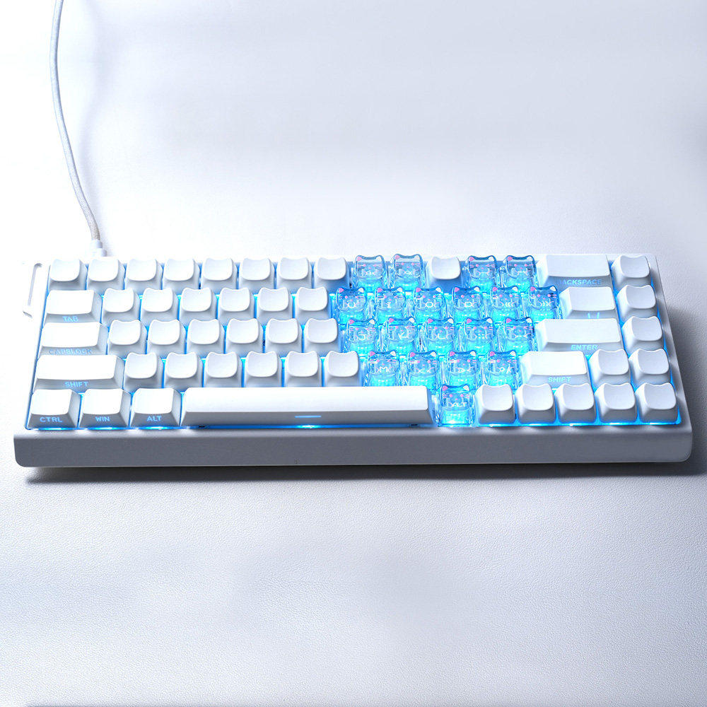 小懒猫MAO爱心键帽透光PC正刻可爱个性DIY素材适配磁轴机械键盘,淘宝优惠券,粉丝福利购,淘宝优惠卷