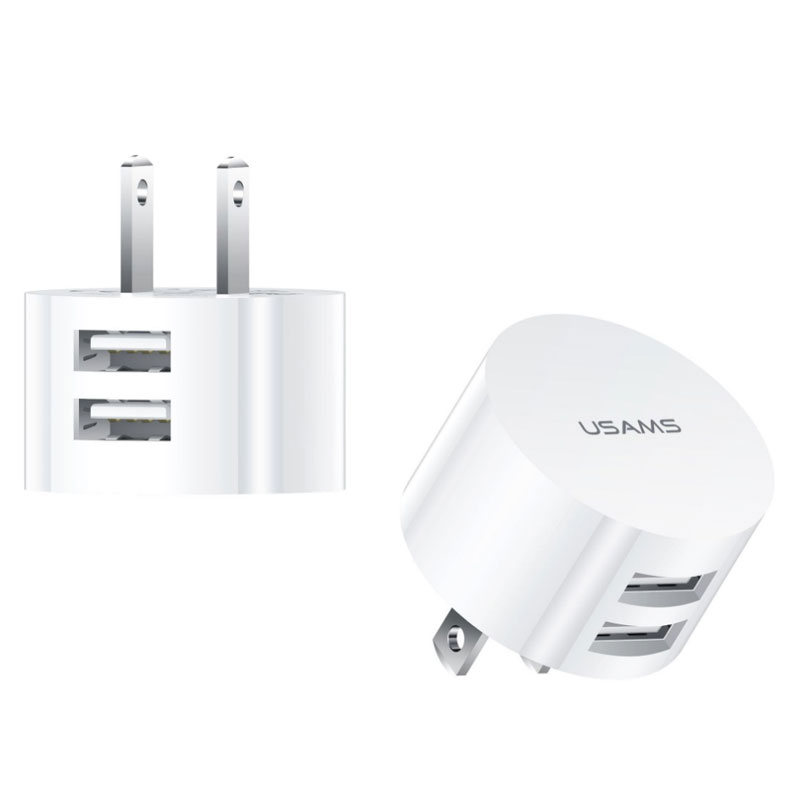 5V2.1A快充电源器USB双侧面插口 适合墙插供电空调伴侣小夜灯 - 图3