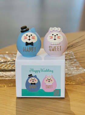 婚礼祝福摆件礼物日本DECOLE