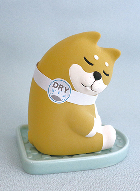 吸湿干燥摆件日本DECOLE三花猫