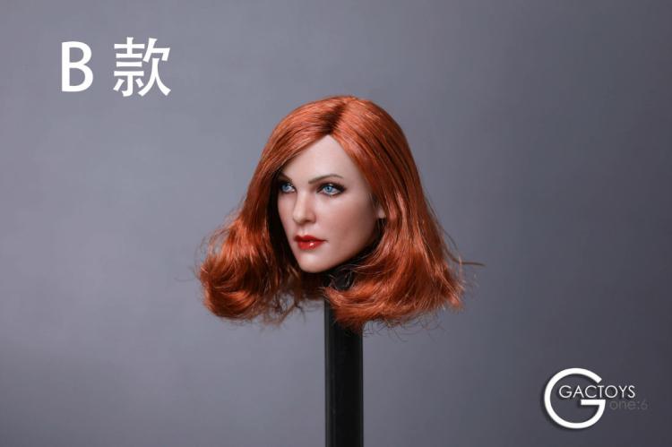1/6欧美冷酷女性头雕模型GACTOYS GC019共7个款现货适合包胶素体