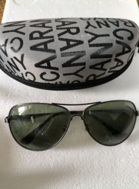 偏光镜护目镜太阳镜金属框灰色蓝膜日夜两用骑行拉链盒套装