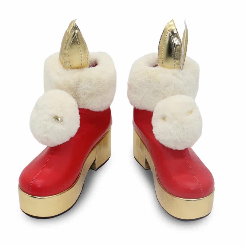 英雄COS联盟手游 格温兔年限定皮肤cos鞋cosplay鞋子定制