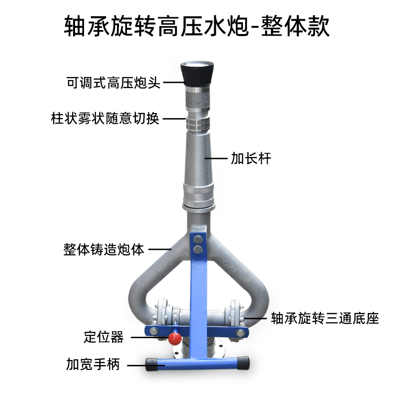 高压水炮洒水车水炮底座消防车喷头喷枪水枪旋转绿化车洒水车配件 - 图1