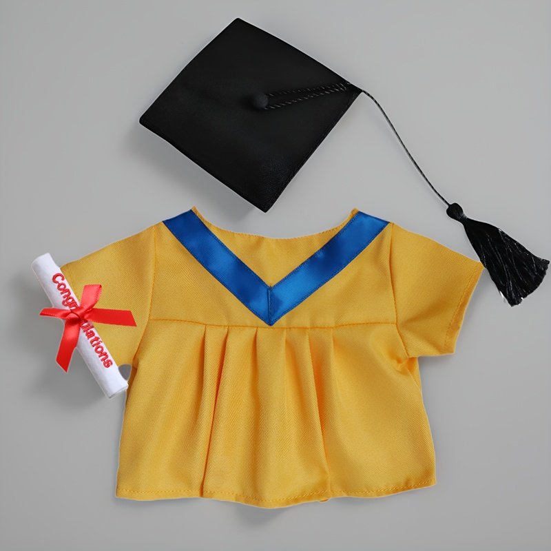 幼稚园毕业公仔袍香港娃衣套装娃娃紫色学士服公仔换装袍衫博士帽,淘宝优惠券,粉丝福利购,淘宝优惠卷