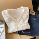 ເສື້ອຍືດຄໍ V-neck lace ທີ່ມີຄຸນນະພາບສູງ embroidered top