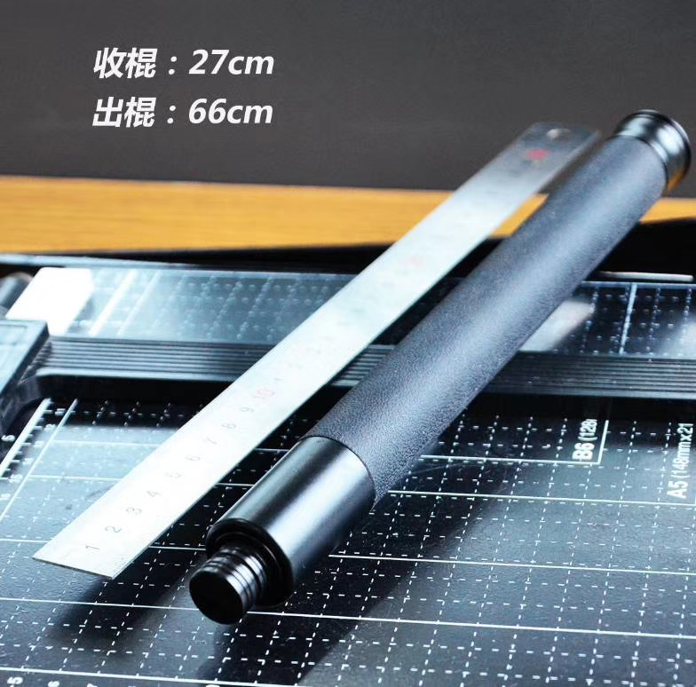 机械辊甩棍防身武器用品收缩甩棒车载便携自卫伸缩棍子放狼三节棍 - 图0