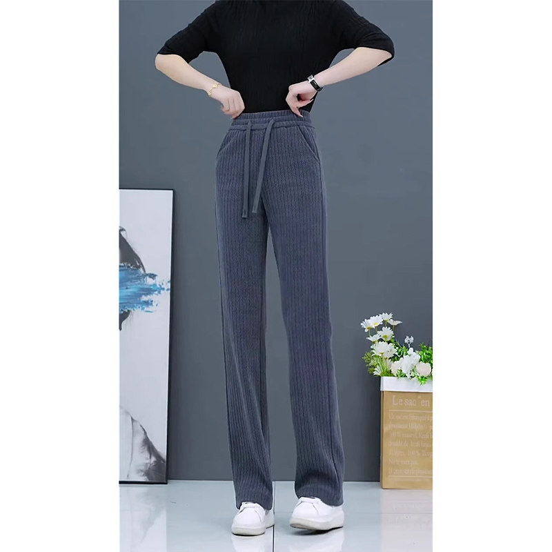 清仓捡漏休闲加绒加厚阔腿裤女秋冬新款宽松高腰窄版灯芯绒直筒裤,淘宝优惠券,粉丝福利购,淘宝优惠卷