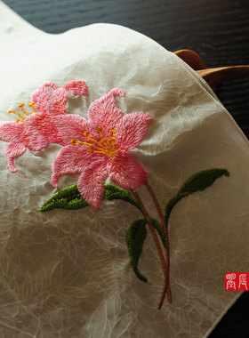 包邮手帕中式绣花吸汗