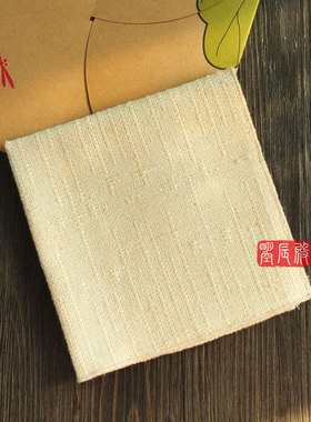 棉麻纯色手帕手绢汗巾 可定制加LOGO