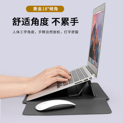 2024新款无磁笔记本内胆包适用苹果macbook pro13.3M2联想小新air14寸男华为matebook16女士15.6电脑保护套M3