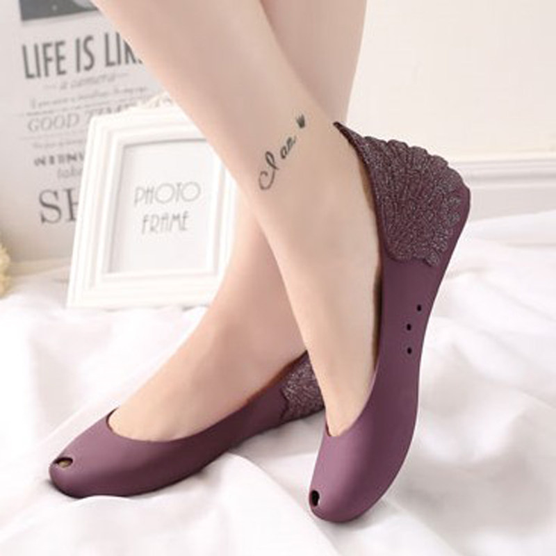 plastic shoes for women