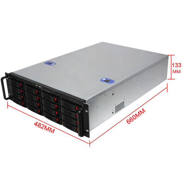 3u server chassis 16 hard drive slots EATX motherboard