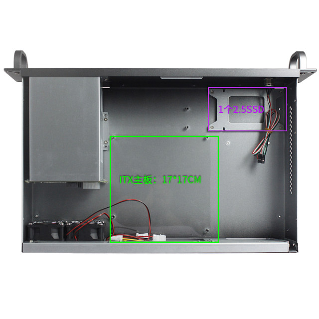 2u server chassis short 280 deep 3 hot swappable hard drive