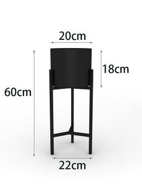 北欧客厅大型古铜色落地花器花架花瓶金属ins风家居摆件别墅装i.