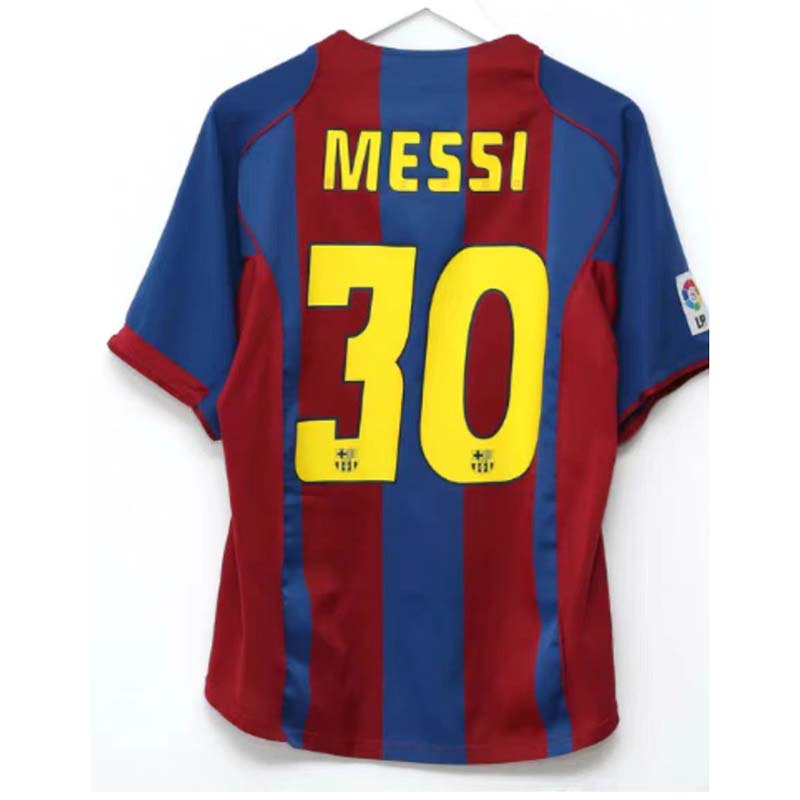 Messi Jersey Barcelona Retro Football Shirt RONALDINHO PUYOL - 图3