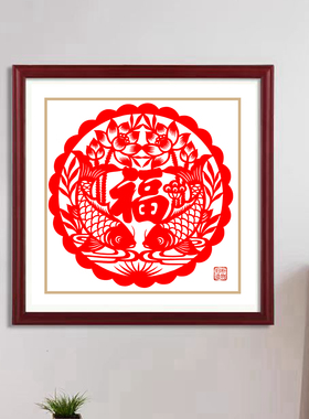 纯手工剪纸窗花成品传统民俗非遗