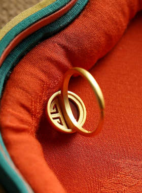 中国风天然南红戒指宫非宫纯银