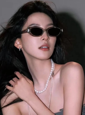 猫眼jennie同款墨镜女适合方圆脸2025新款复古欧美近视女太阳镜男