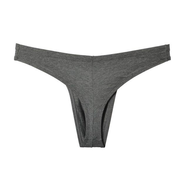 Sexy pure cotton large size men's seamless sports thong