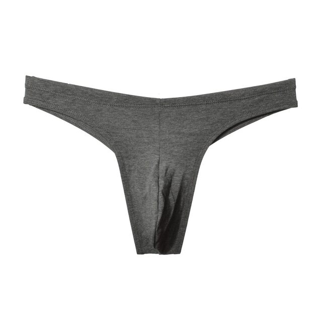 Sexy pure cotton large size men's seamless sports thong
