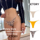 Thin strap sexy leopard print seamless sports fitness thong