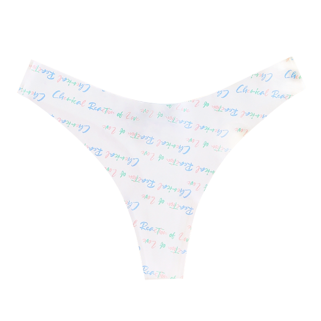 Ice silk one piece seamless sports fitness thong for women
