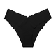 European and American half hip-covering underwear for women large size ice silk seamless