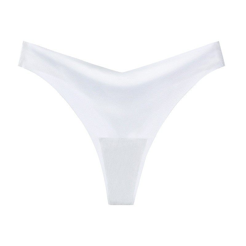 3条装高开叉丁字裤女日常穿显腿长细边冰丝一片式无痕健身内裤女,淘宝优惠券,粉丝福利购,淘宝优惠卷