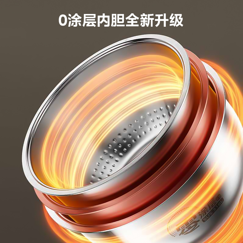 美的电饭煲IH无涂层4L家用0涂层316内胆不锈钢电饭锅官方新品