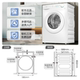 Midea 10KG sterilizing heat pump clothes dryer V11F
