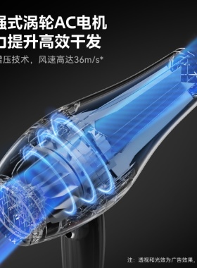 美的电吹风机大功率发廊速干风筒