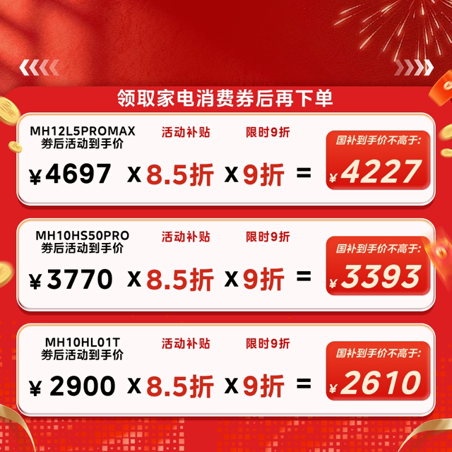 Midea 10kg variable frequency heat pump clothes dryer V36T