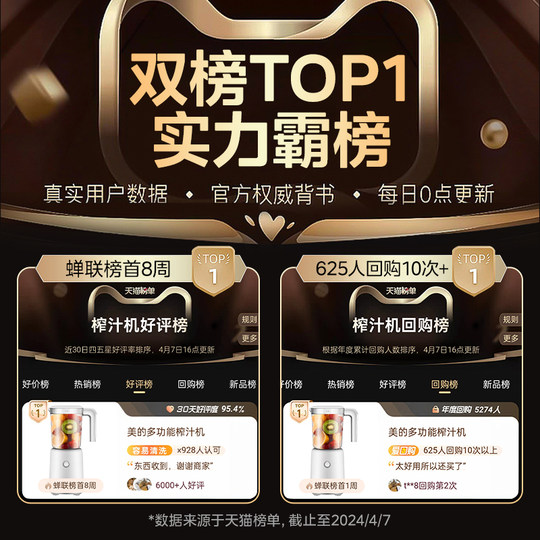 Многофункциональная бытовая соковыжималка для фруктов Midea.