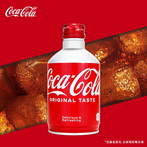 日本进口可口可乐CocaCola子弹头300ml白桃24瓶整箱碳酸汽水 - 图0