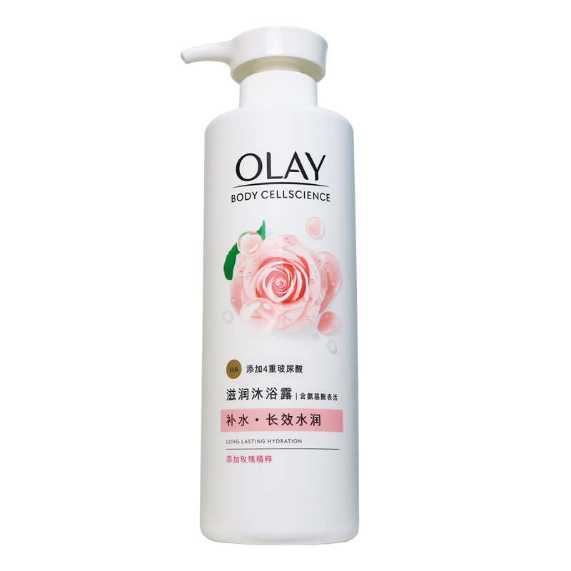 OLAY玉兰油沐浴乳玻尿酸补水锁水氨基酸沐浴露滋润乳液椰奶玫瑰香 - 图3