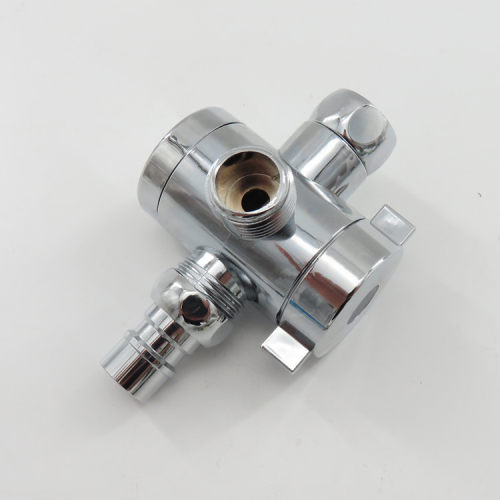 三角阀分水器一进二出三通角阀两用双出水4分6分洗衣机水龙头 - 图0