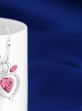 锁骨链吊坠送女友学生银饰品