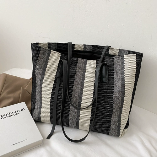 Шоппер, вместительная и большая сумка, вместительный и большой тканевый мешок, подходит для студента