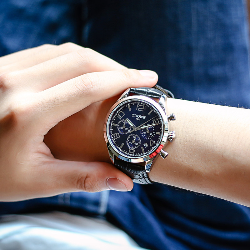 多功能运动防水学生潮男韩版石英表 tuone帝宏国产腕表