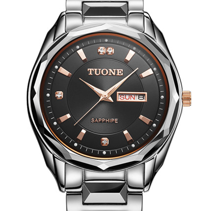 帝宏情侣手表一对石英表男钨钢防水天王星女钢带超薄情侣手表