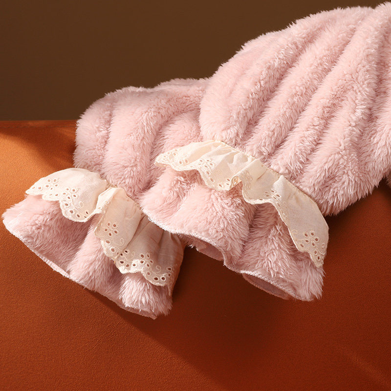 珊瑚绒加绒保暖长款裙袍睡袍 熙泽陌睡衣/家居服套装