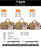 Canvas travel bag hand luggage bag men's and women's fitness bag
