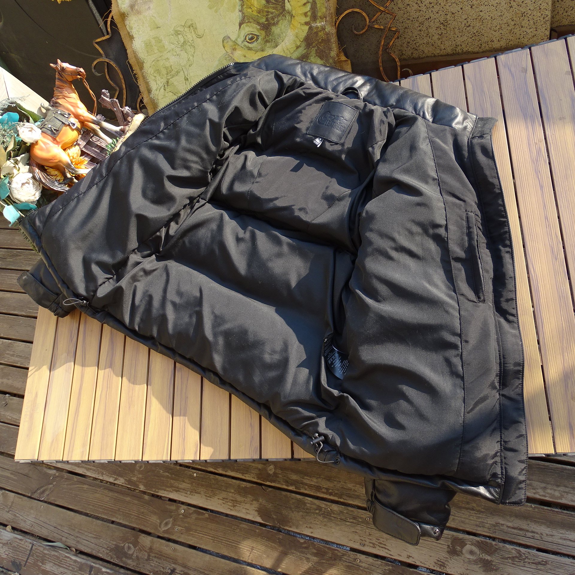 真皮羽绒服外贸出口立领韩国小牛皮加厚保暖防寒真皮衣男女通穿,淘宝优惠券,粉丝福利购,淘宝优惠卷