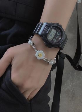 雏菊太阳花钛钢不掉色嘻哈手链