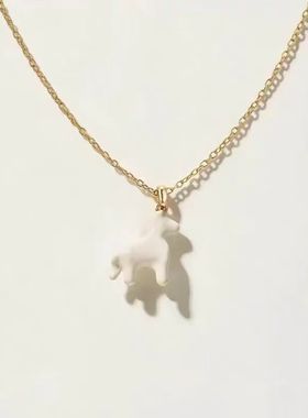 马年新年礼物喜跃小马项链女轻奢小众设计本命年2026精致锁骨链潮