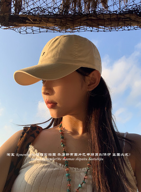 简约字母小R鸭舌帽显脸小遮阳帽