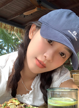 日常百搭藏青色显脸小遮阳鸭舌帽